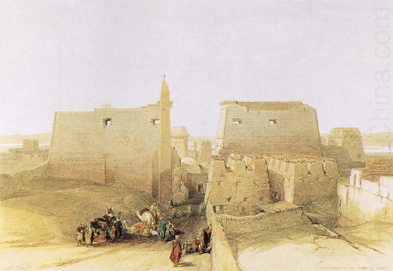 David Roberts Main Entrance to the Temple at Luxor china oil painting image